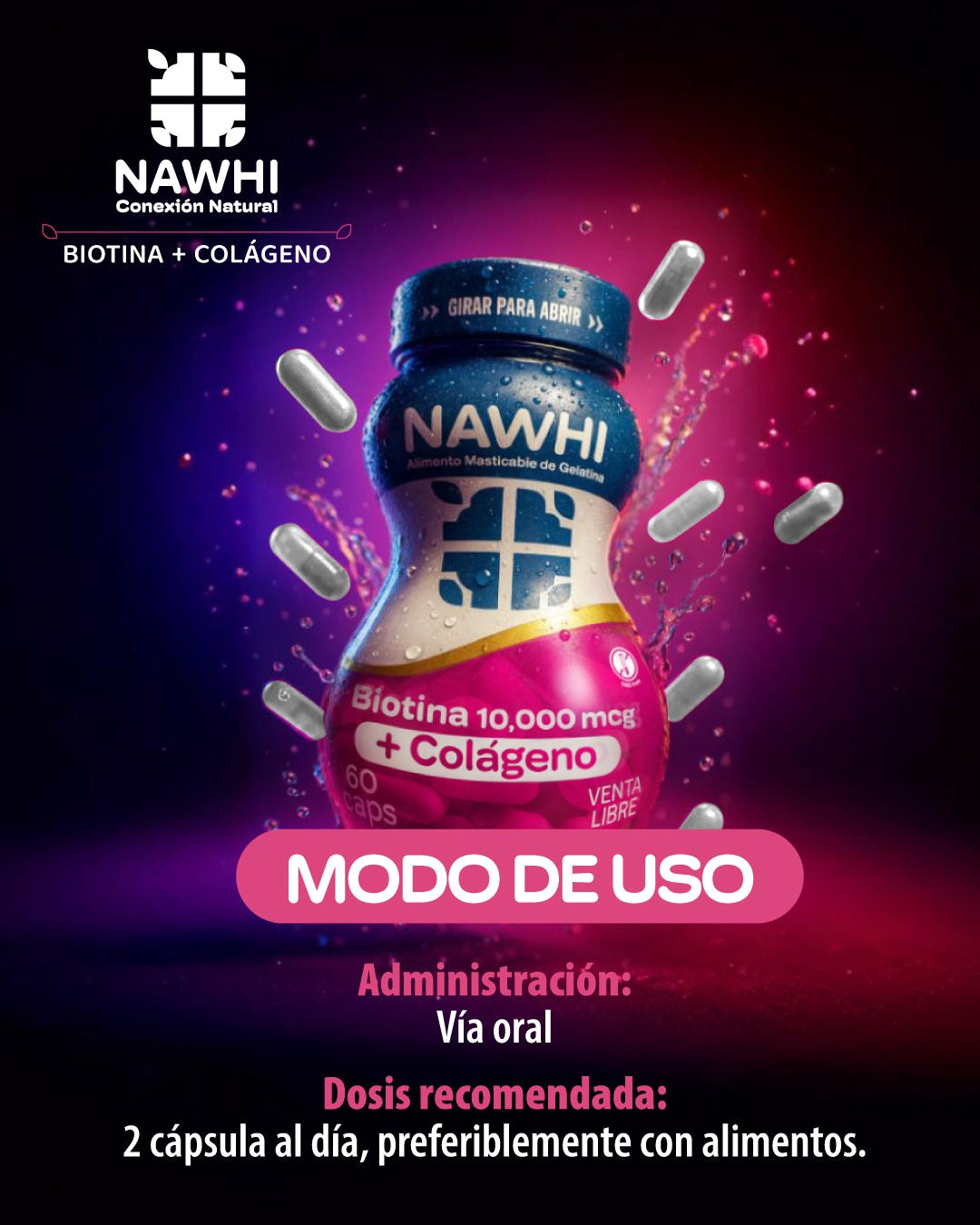 Biotina Colageno Nawhi